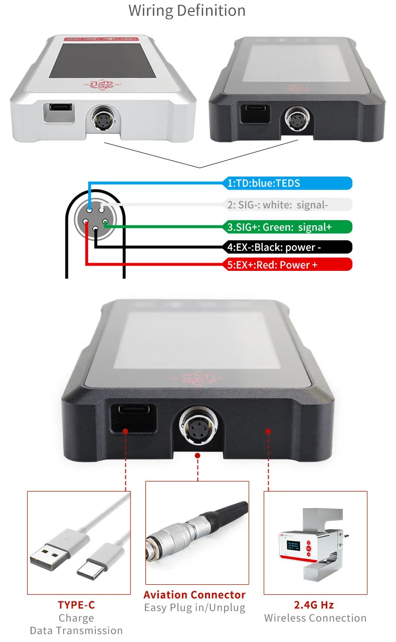 Load Cell Indicator Auto Physical Chassis Dynamometer Force Sensor Handheld Instruments