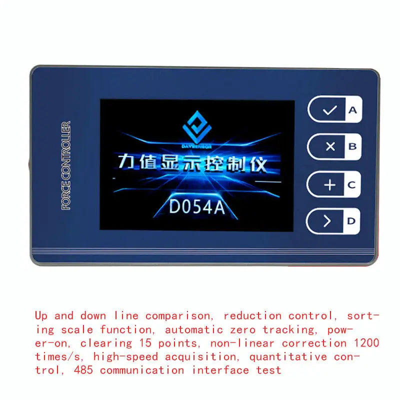 High-Precision Force Display Controller Color Screen Upper Lower Limit Alarm Meter Decrement Quantitative Load Cell