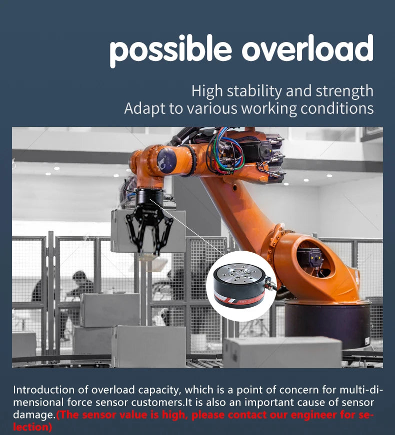 Multidimensional Transducer XYZ Three Axial Force Sensor Suitable For Intelligent Robot Manipulators New Energy Vehicles