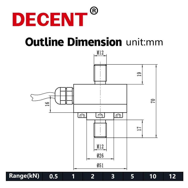 Robot Automatic Equipment High Precision Stainless Steel Tension Sensor Force Measurement Column Button Type Load Cell