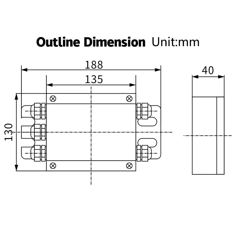 IP68 Stainless Steel Multi-channel Weighing Weighbridge Electrical  Six In One Waterproof Junction Box