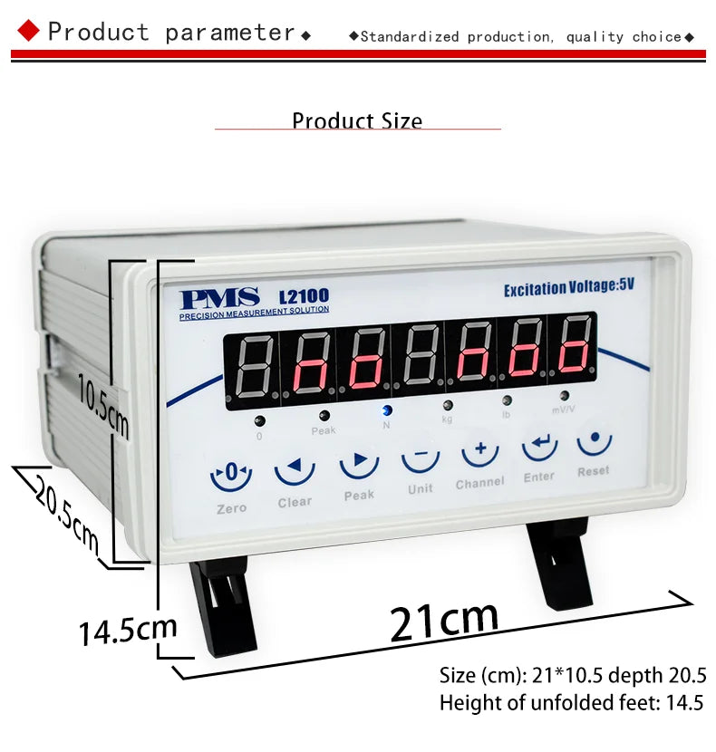 Load Cell Standard Meter Instrument Led Digital Display High-Precision Truck Platform Scale Weighing Indicator Force Measuring