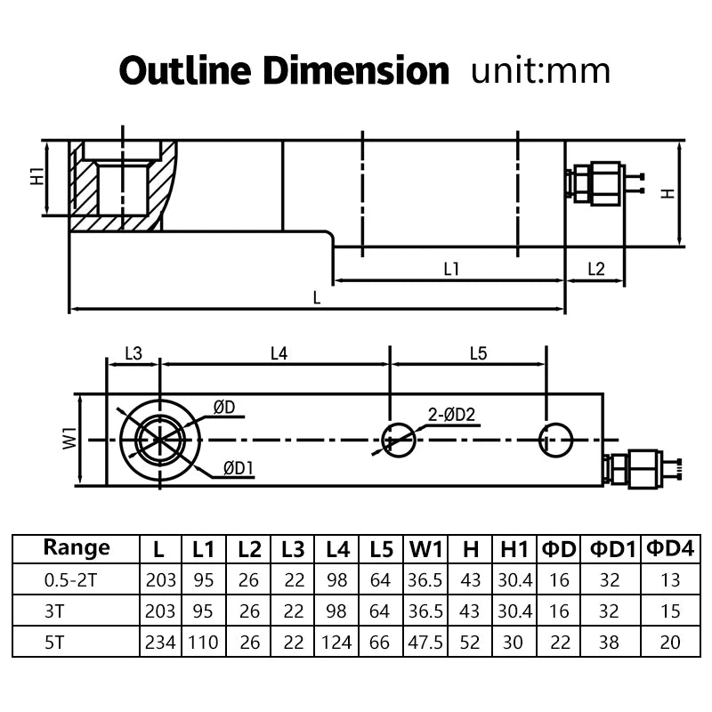 1 2 3 5 8 10 Ton C3 Electronic Conveyor Belt Industry Scale Analog 4-20mA Stock Weight Sensor Shear Beam Load Cell