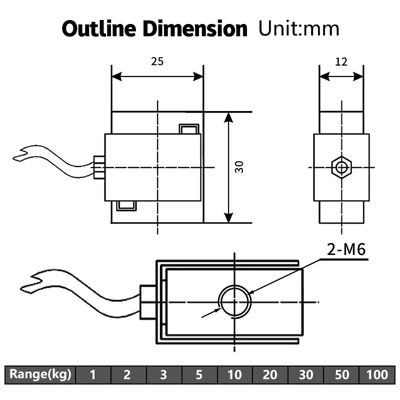 Small S Type Load Cell 2kg 5kg 10kg 500kg Modbus Oem Compression S-Beam Miniature Tension Weighing Force Sensor