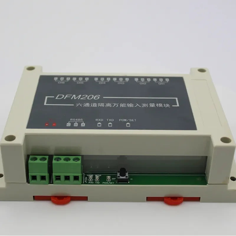 Digital Weighing Transmitter R485 Communication Force Measuring Module PLC Load Cell Amplifier 1/4 Way Modbus Rtu Protocol