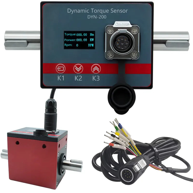 Dynamic torque sensor driver digital contact Shaft speeed 5000 rpm telemetry transducer Torsion Dynamic rotary torque sensor